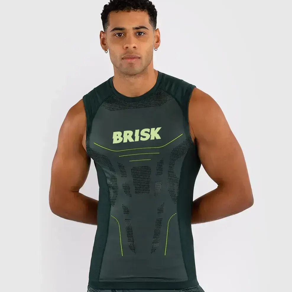 Sleeveless Rashguard – Forest Green