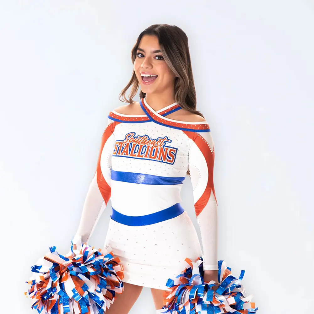 Tempest Uniform Top with Crossover V1 Skirt + Added Back Applique