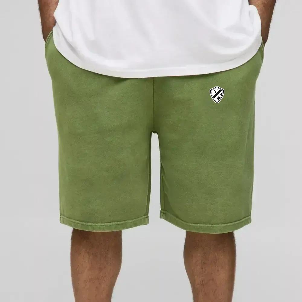 Plus Loose Fit Acid Wash Jersey Shorts