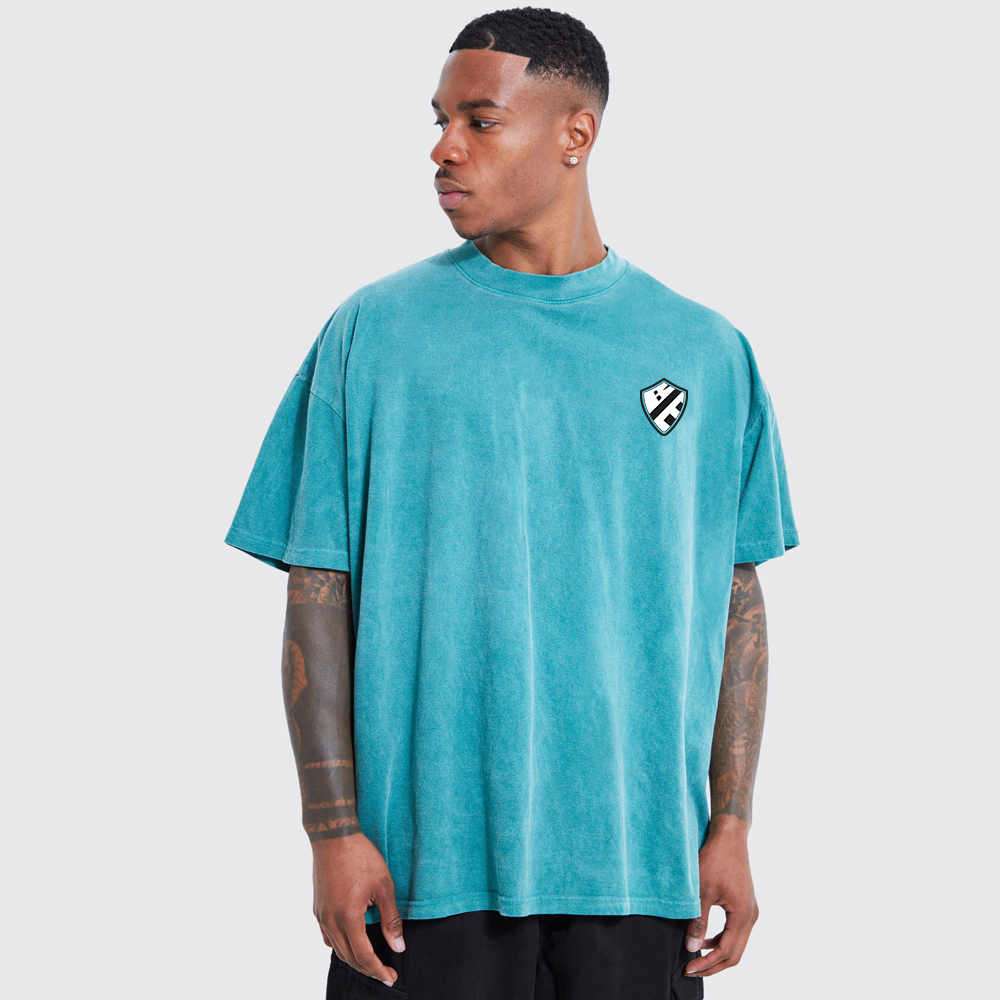 Oversized Washed Worldwide Floral Graphic T-shirt